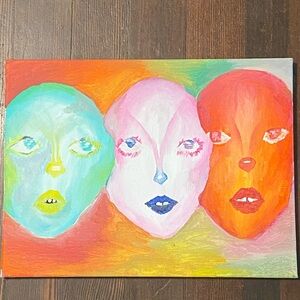Stylized Rainbow Face Painting